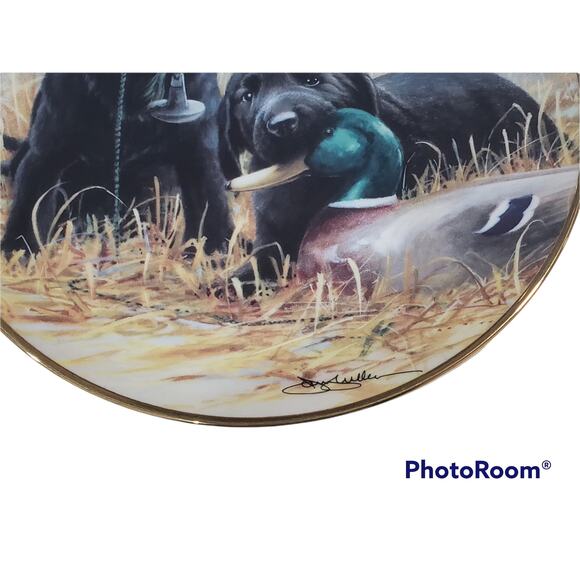 Franklin Mint BEGINNER'S LUCK Labrador Dog Collector Plate by James Killen - Picture 2 of 5